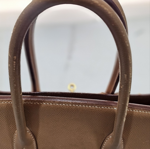 Hermes Birkin 35 Brown ,Leather Tote with Gold Hardware - Picture 5 of 10